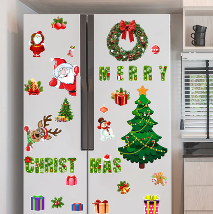 🎄 ΕΟΡΤΑΣΤΙΚΌ ΜΑΓΝΗΤΙΚΌ 3D ΑΥΤΟΚΌΛΛΗΤΟ ΚΑΡΤΟΎΝ
