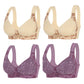 🌸L-5XL👙Elöl Záródó Kosár Nélküli Pamutos Nagyméretű Melltartó