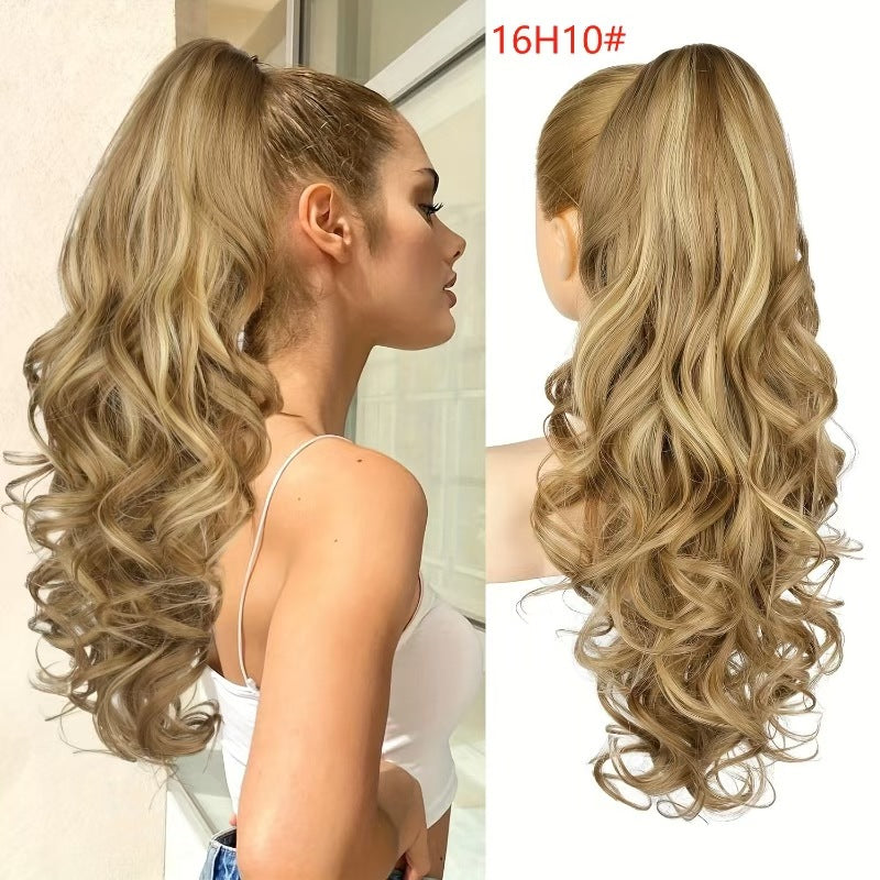 🔥 Időben korlátozott promóció 50% KEDVEZMÉNY 👩💕 Csíptethető hullámos lófarok hosszabbítás 🙋‍♀️-18