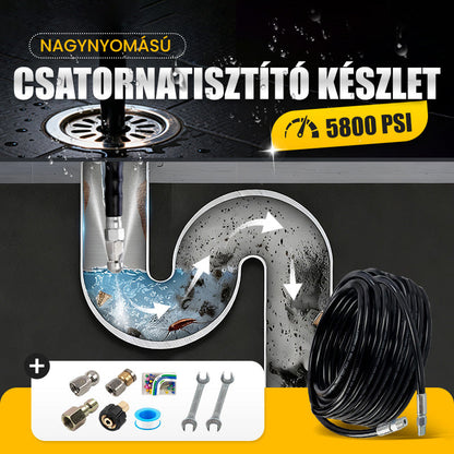 🔧5800 PSI csatornatisztító készlet💦
