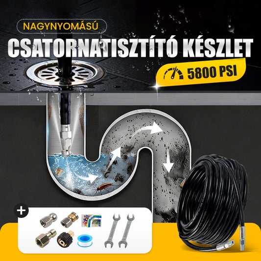 🔧5800 PSI csatornatisztító készlet💦