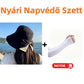 👒Széles Karimájú Masnis Napkalap: UV-Védelem és Stílus – Raktáron!☀️