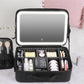 💄Hordozható sminktáska LED-tükörrel✨👜