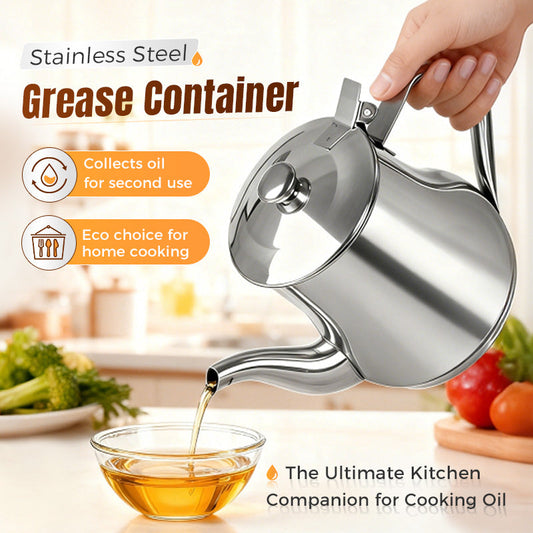 🔥Rozsdamentes acél olajszűrő edényPot