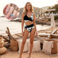 🌸(EU S-XL)🌿 Női virágmintás magas derekú bikini szett