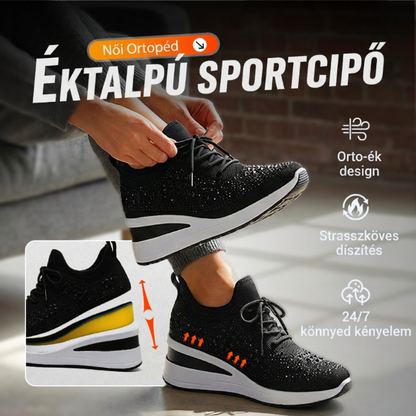 👟Kristályos hálós edzőcipő – lélegzik, könnyű, ragyog💎