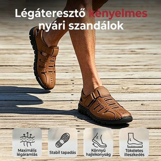 🔥👞Stílusos bőr szandál (EU 38-44)🌬️