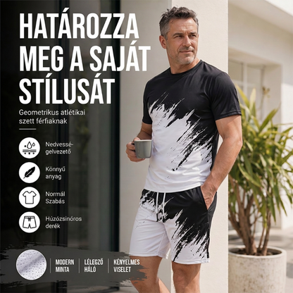 👕🌬️ Férfi nyári dinamikus mintás hétköznapi szett ✨
