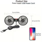 🌞🌬️Kétfejű USB Autós Ülés Ventilátor, 3 Sebesség, 360°-ban Forgatható 🚘❄️