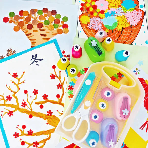 💖Ajándék a gyermeknek🎁Kreatív gyerekek DIY lyukasztó kézműves készlet🎉A gyermekek kreativitásának fejlesztése-4