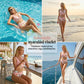 🌸(EU S-XL)🌿 Női virágmintás magas derekú bikini szett