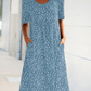 🎁Casual Γυναικείο Floral Round Neck Φόρεμα (8 χρώματα με τσέπες)