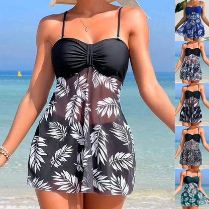👙S-2XL🌊Női szexi felső és alsó 2 részes fürdőruha