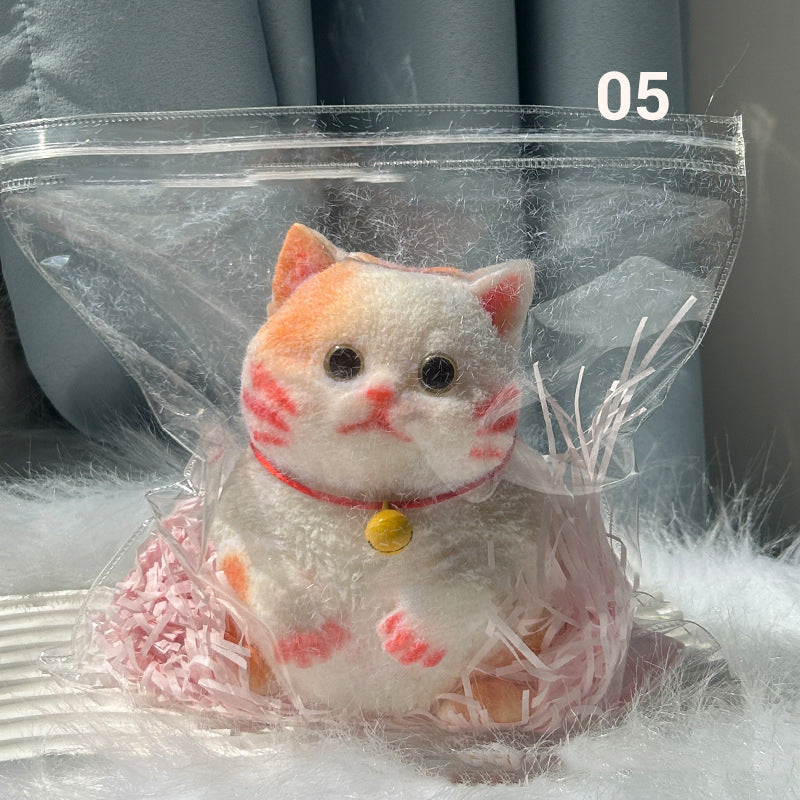 😻Cuki és puha macska alakú játék💕(stresszoldó)-12