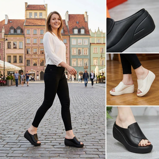 👡Ferde Sarok Szandál – 5,5 cm kényelmes Emelés | Elegáns & Nyári Stílus🌸