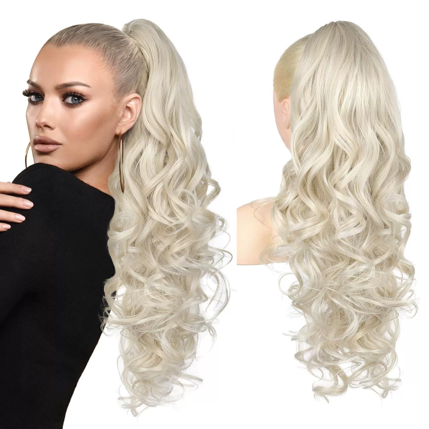 🔥 Időben korlátozott promóció 50% KEDVEZMÉNY 👩💕 Csíptethető hullámos lófarok hosszabbítás 🙋‍♀️-34