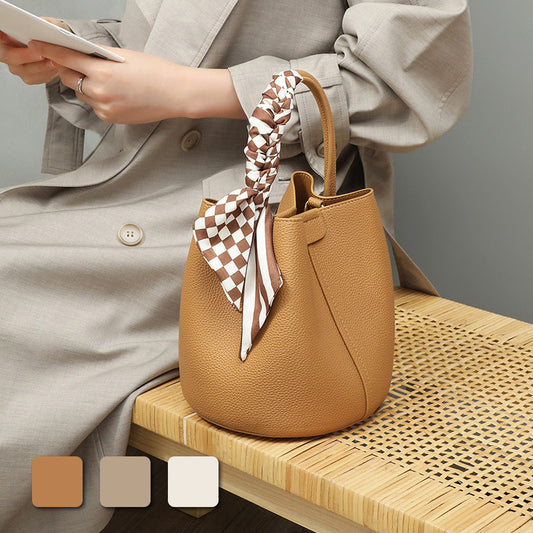 👜✨Γυναίκες Trendy δερμάτινη τσάντα ώμου Bucket