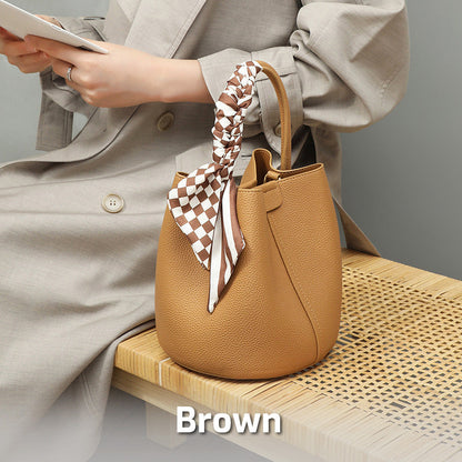 👜✨Γυναίκες Trendy δερμάτινη τσάντα ώμου Bucket