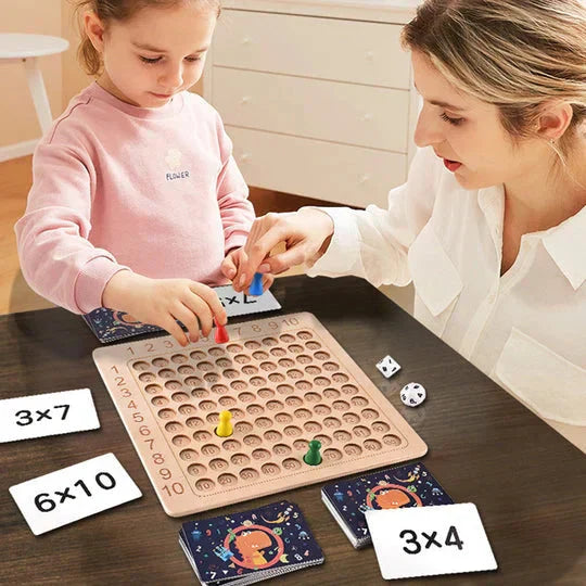 ✨ Korlátozott ajánlat ✨ Fa társasjáték Szorzás/Összeadás-6