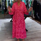 💖LADIES CASUAL ΤΥΠΩΜΈΝΟ V-ΛΑΙΜΌΣ ΧΑΛΑΡΌ ΦΌΡΕΜΑ👗