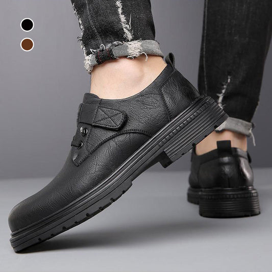 👞Ανδρικές αναπνεύσιμες ρετρό PU δερμάτινες μπότες με μαλακή σόλα