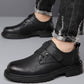 👞Ανδρικές αναπνεύσιμες ρετρό PU δερμάτινες μπότες με μαλακή σόλα