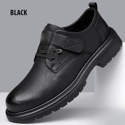 👞Ανδρικές αναπνεύσιμες ρετρό PU δερμάτινες μπότες με μαλακή σόλα