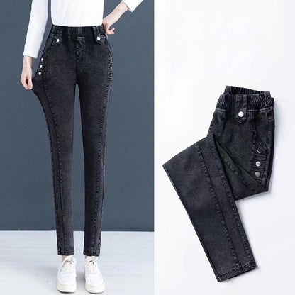👖 ΕΛΑΣΤΙΚΌ ΖΕΣΤΌ ΒΕΛΟΎΔΙΝΟ SKINNY ΤΖΙΝ ΓΙΑ ΓΥΝΑΊΚΕΣ