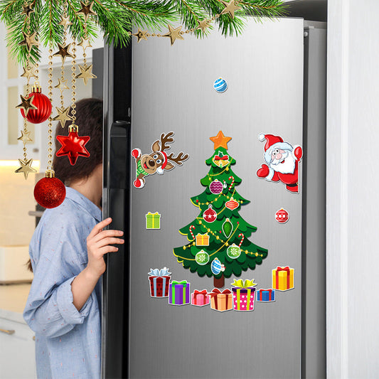 🎄 ΕΟΡΤΑΣΤΙΚΌ ΜΑΓΝΗΤΙΚΌ 3D ΑΥΤΟΚΌΛΛΗΤΟ ΚΑΡΤΟΎΝ