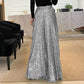 ✨ ΓΥΝΑΙΚΕΊΑ TRENDY SEQUIN HIGH WAIST WIDE LEG ΠΑΝΤΕΛΌΝΙ