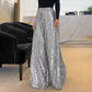 ✨ ΓΥΝΑΙΚΕΊΑ TRENDY SEQUIN HIGH WAIST WIDE LEG ΠΑΝΤΕΛΌΝΙ