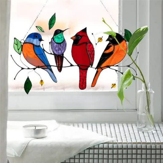 🐦 Πολύχρωμες σιδερένιες διακοσμήσεις με πουλιά