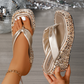 🎉2025 Νέα άφιξη - 50% OFF👠Γυναικείες σαγιονάρες με χοντρή σόλα και πούλιες