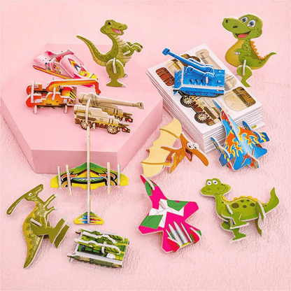 🦗🧩DIY rajzfilm 3D összerakós puzzle – 25 db/készlet | Kreatív, fejlesztő játék – Utánvét✨