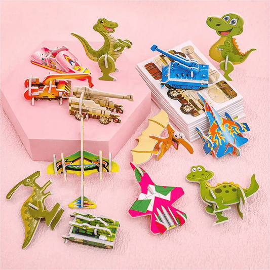 🦗🧩DIY rajzfilm 3D összerakós puzzle – 25 db/készlet | Kreatív, fejlesztő játék – Utánvét✨