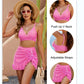 👙Magas derekú Gingham Bikini szett