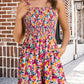 💃Women's Summer Sleeveless Loose Casual Short Smocked Romper With Pockets