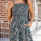 💃Women's Summer Sleeveless Loose Casual Short Smocked Romper With Pockets
