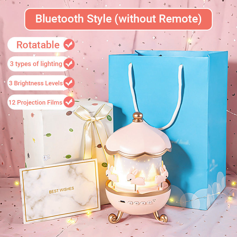 Bluetooth éjszakai fényvetítő lányoknak-11