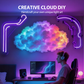 ⚡ Hálószoba hangulatvilágítás 🌈 DIY USB Thundercloud LED-es fénykijelző