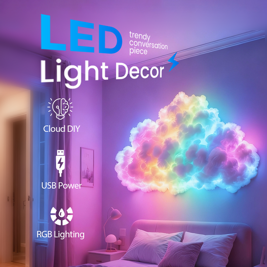 ⚡ Hálószoba hangulatvilágítás 🌈 DIY USB Thundercloud LED-es fénykijelző