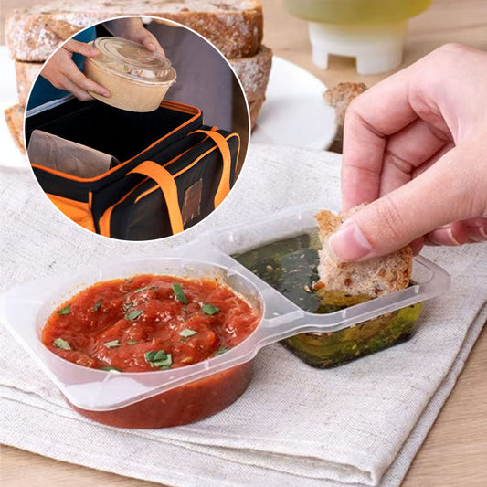 🍊Double Compartment Condiment Container🍴