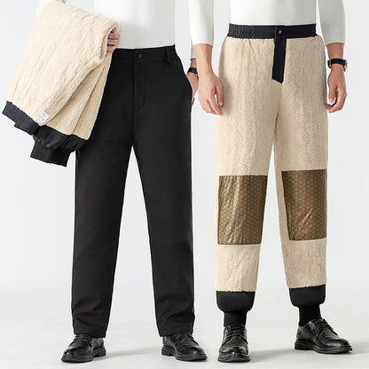 🔥 Kényelmes férfi termikus nadrág grafit térdvédővel👖