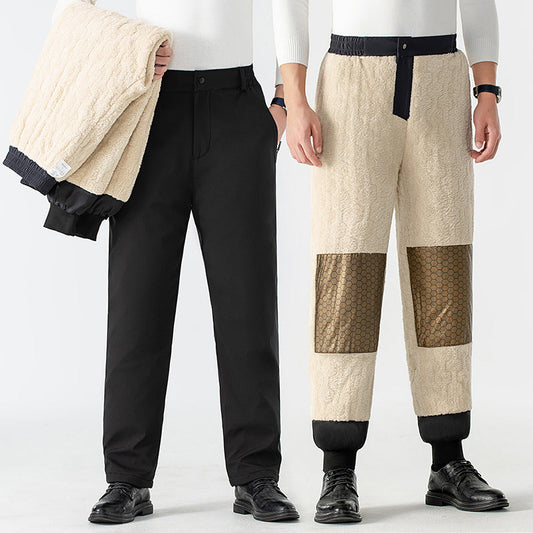 🔥 Kényelmes férfi termikus nadrág grafit térdvédővel👖