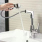 🚰1 lyukú fürdőszobai csaptelep kihúzható szórófejjel