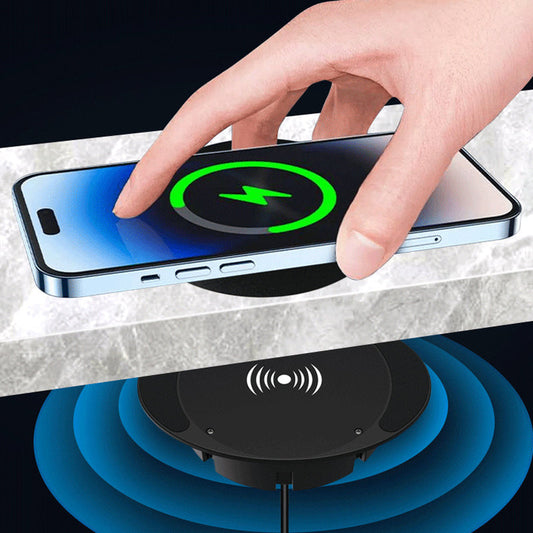🔋Asztal alá rejtett vezeték nélküli töltő📱