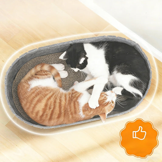 🐱Többfunkciós filc macskaágy karomkaparóval💖
