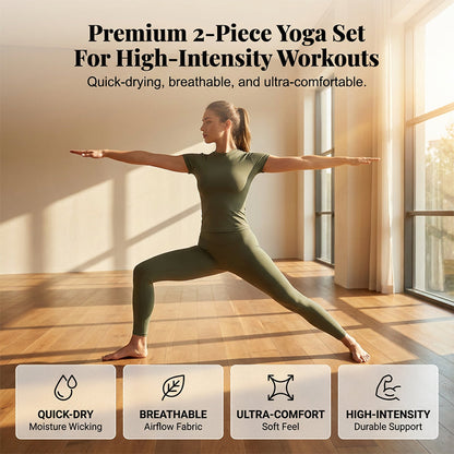 👚🏃Női kétrészes sportruha-szett