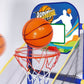 🎁Gyerekeknek való beltéri kosárlabda játékgép 4 labdával 🏀🎯