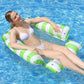 🌊 Felfújható Csíkos Medencei Napozóágy – A Tökéletes Szabadtéri Kényelem🏖️
